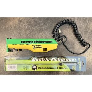 Mister Twister Electric Fisherman Filet Knife MT-1201 With New 9” Blades RB-1209